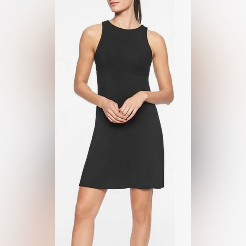Athleta Black Travel Dress High Neck XS